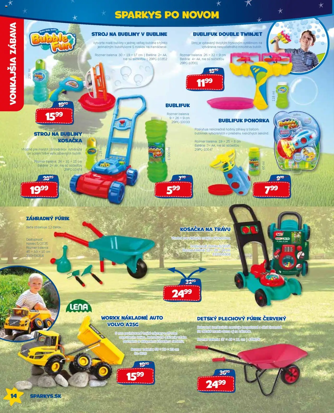 ALLTOYS letný katalóg │ platný od 26.06.2025 | Strana: 14 | Produkty: Kosačka, Hodiny