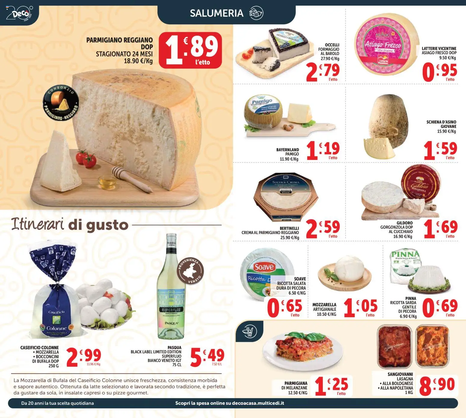 Volantino Decò del 27.03.2026 | Pagina: 8 | Prodotti: Crema, Latte, Parmigiano, Gorgonzola