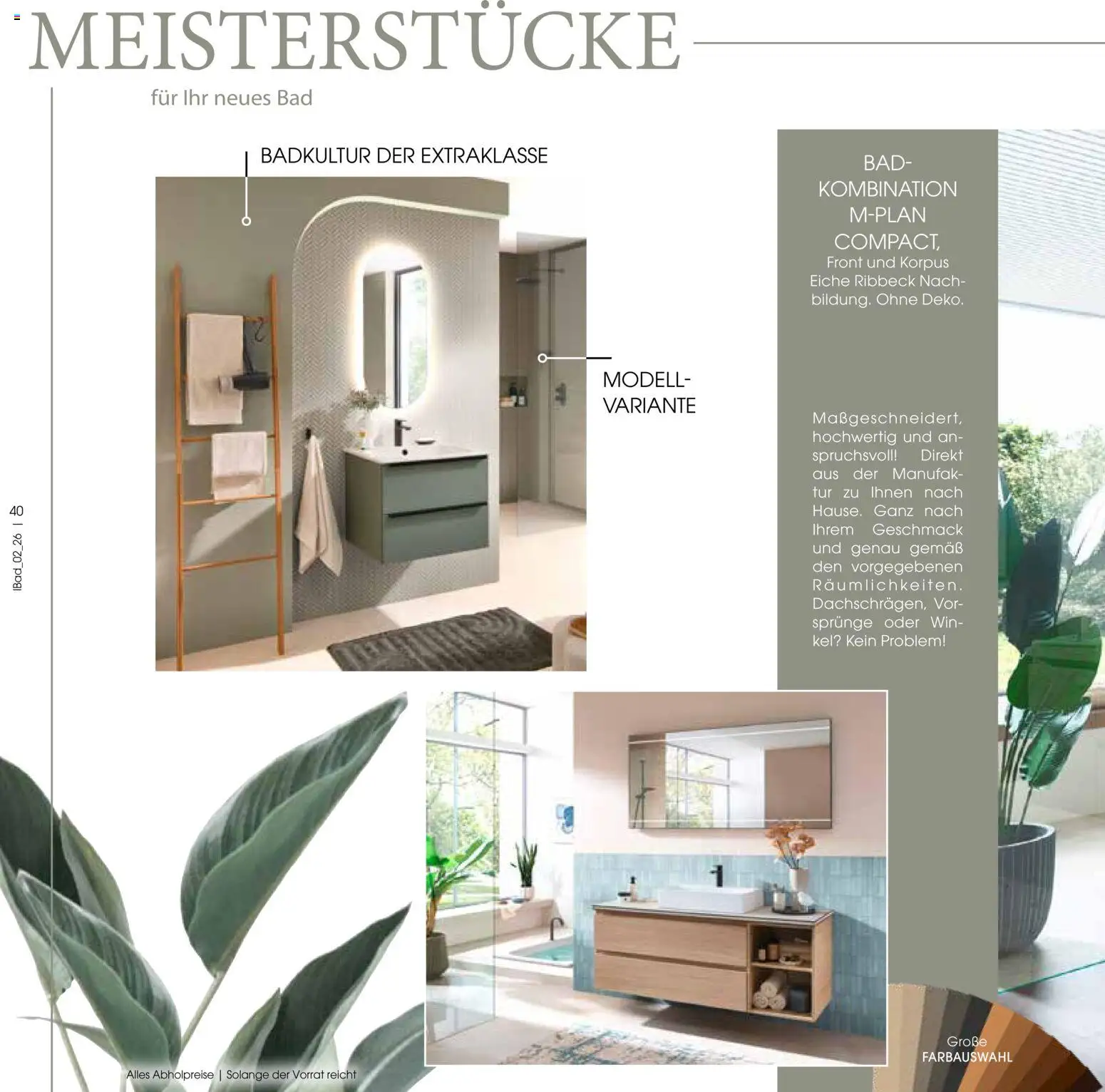 Zurbrüggen Bad Design Trends – gültig ab 23.03.2026 | Seite: 40 | Produkte: Bad, Tür