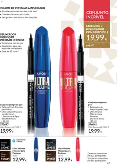 Pré-visualização MÁSCARA + DELINEADOR CONJUNTO DE 2, Conjunto composto por: Delineador de Precisão para Olhos e Ultra Volume Máscara para Pestanas (Blackest Black) | 10 ml | válido de 01.12.2025 | Página: 67