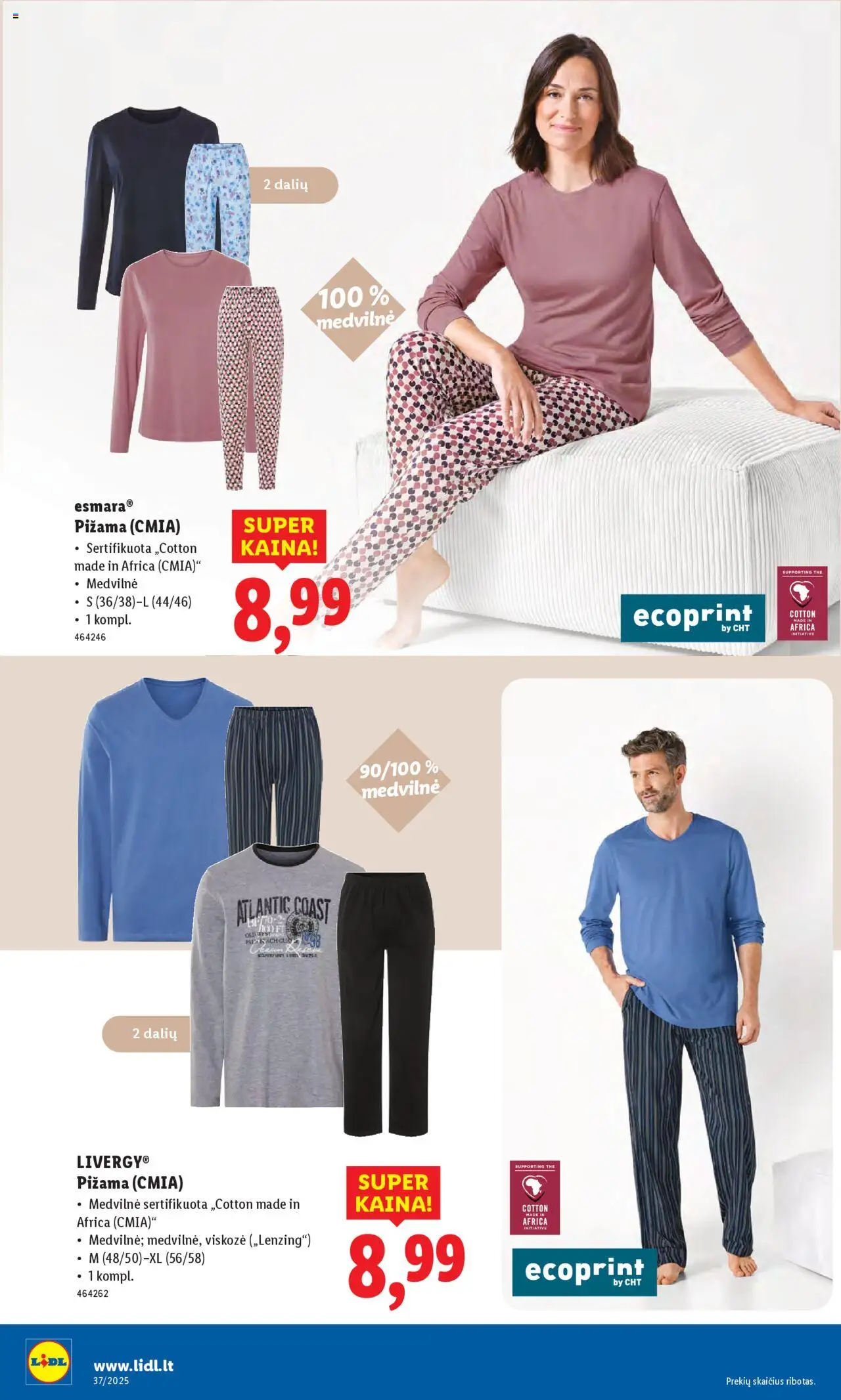 LIDL akcijos nuo 08.09.2025 | Puslapis: 36 | Prekių: Pižama