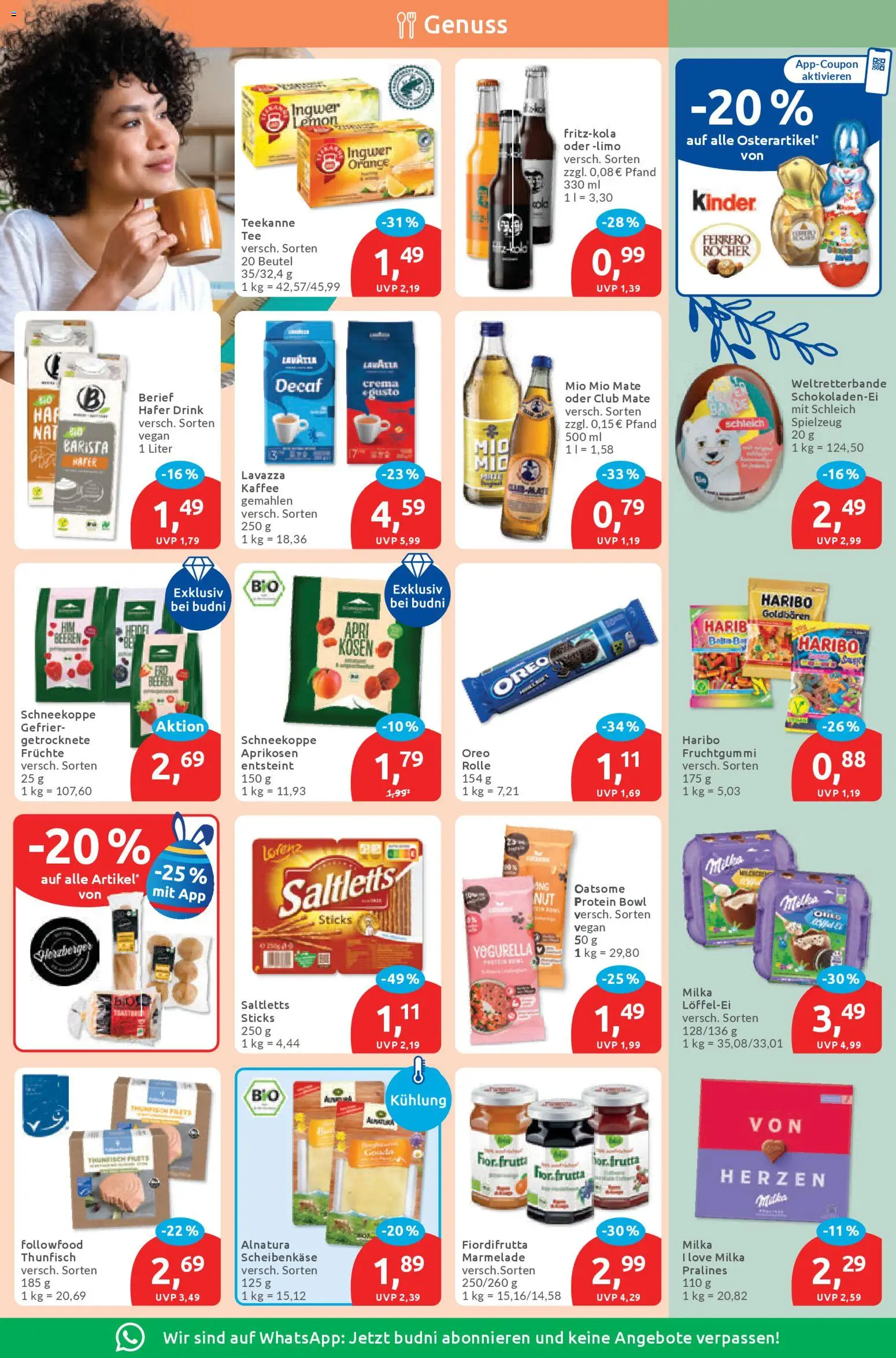 Budni Prospekt – gültig ab 16.03.2026 | Seite: 6 | Produkte: Lavazza, Haribo, Kaffee, Teekanne