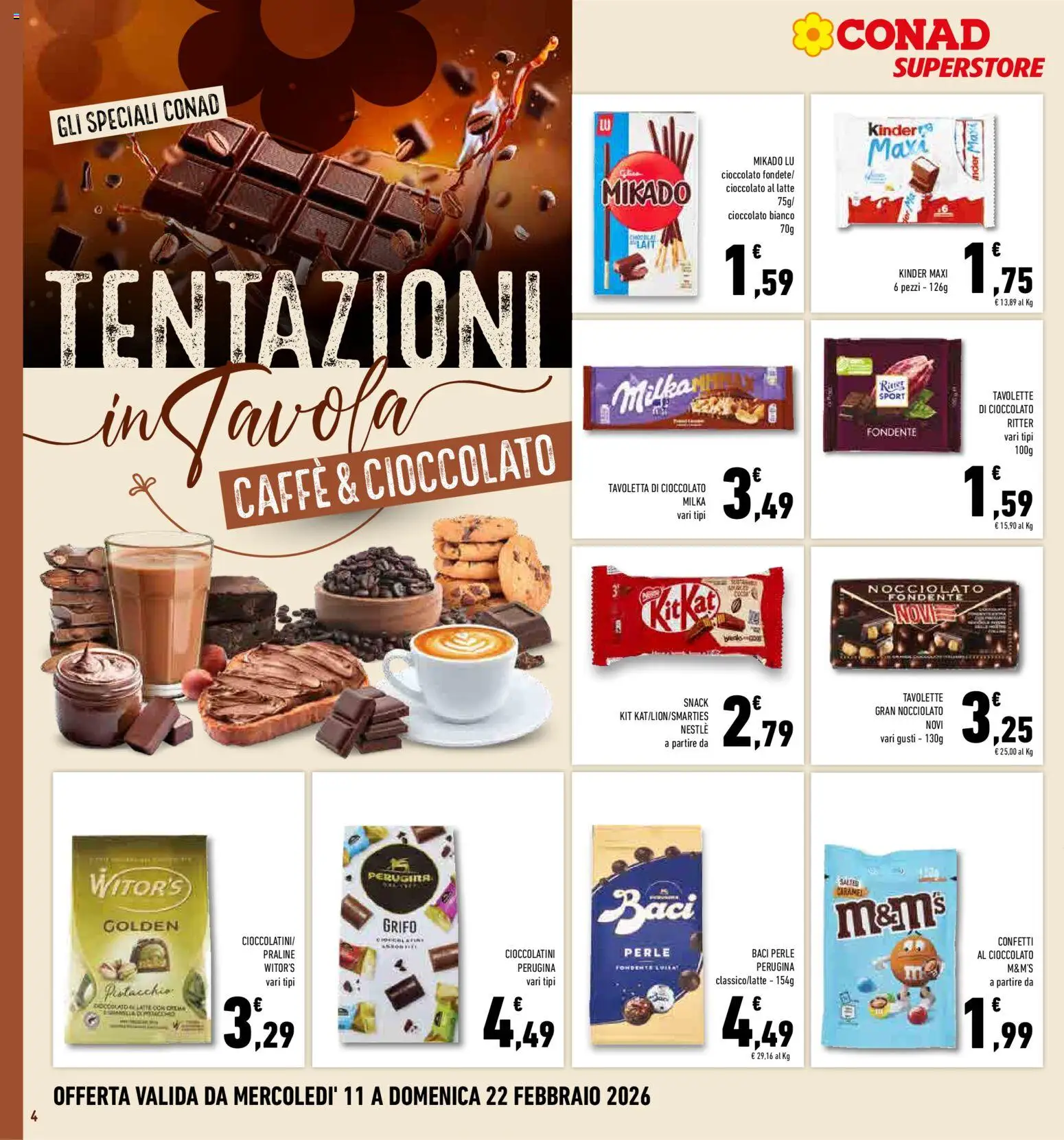 Volantino Conad del 11.02.2026 | Pagina: 4