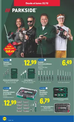 Vista previa Parkside® Herramientas, 2 modelos. Alicates para bomba de agua Tamaños: 175 mm, 240 mm, 300 mm. 3 unidades. Llaves inglesas Tamaños: 150 mm, 200 mm, 250 mm. 3 unidades válido desde el 22.12.2025 | Página: 10