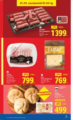 Grill&Fun Friss csevapcsicsa, Klasszikus, 480 g - amely érvényes a következő dátumtól: 02.01.2026 | Oldal: 33