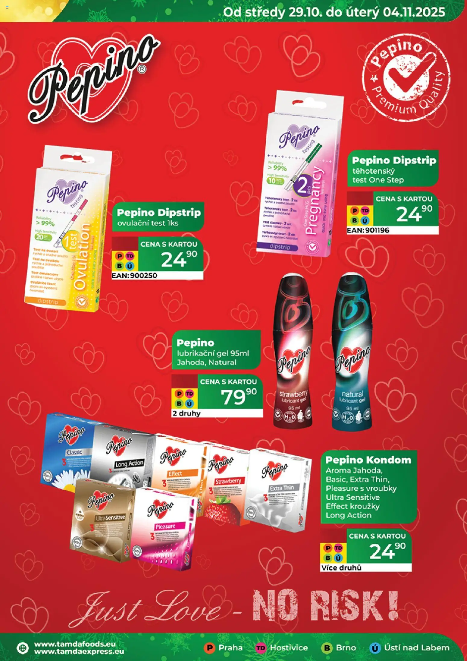 Tamda Foods leták od 29.10.2025 | Strana: 43 | Produkty: Test, Lubrikační gel, Kondom