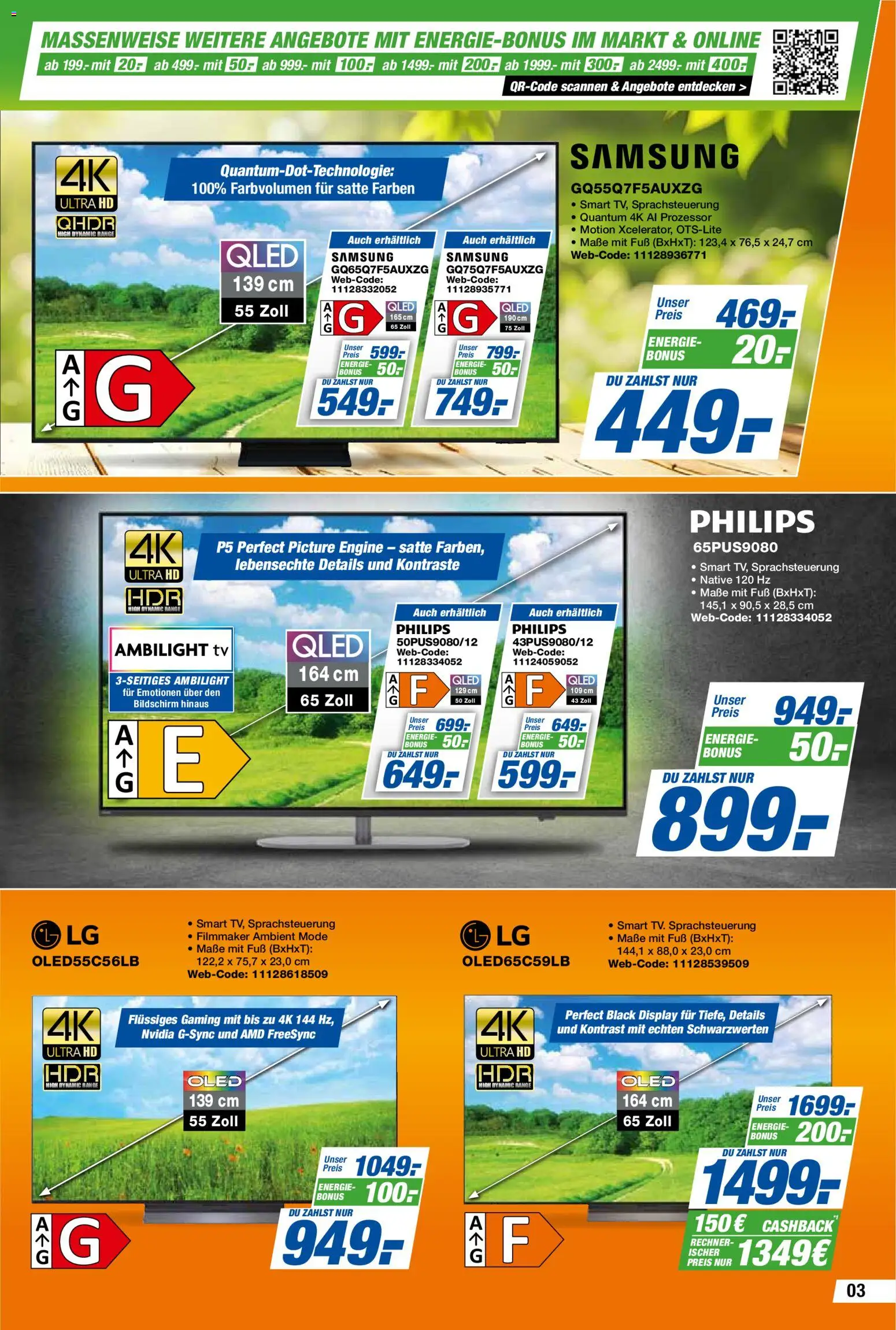 Expert  Aktuelle Beilage – gültig ab 20.02.2026 | Seite: 3 | Produkte: LG, Samsung, Bildschirm, TV