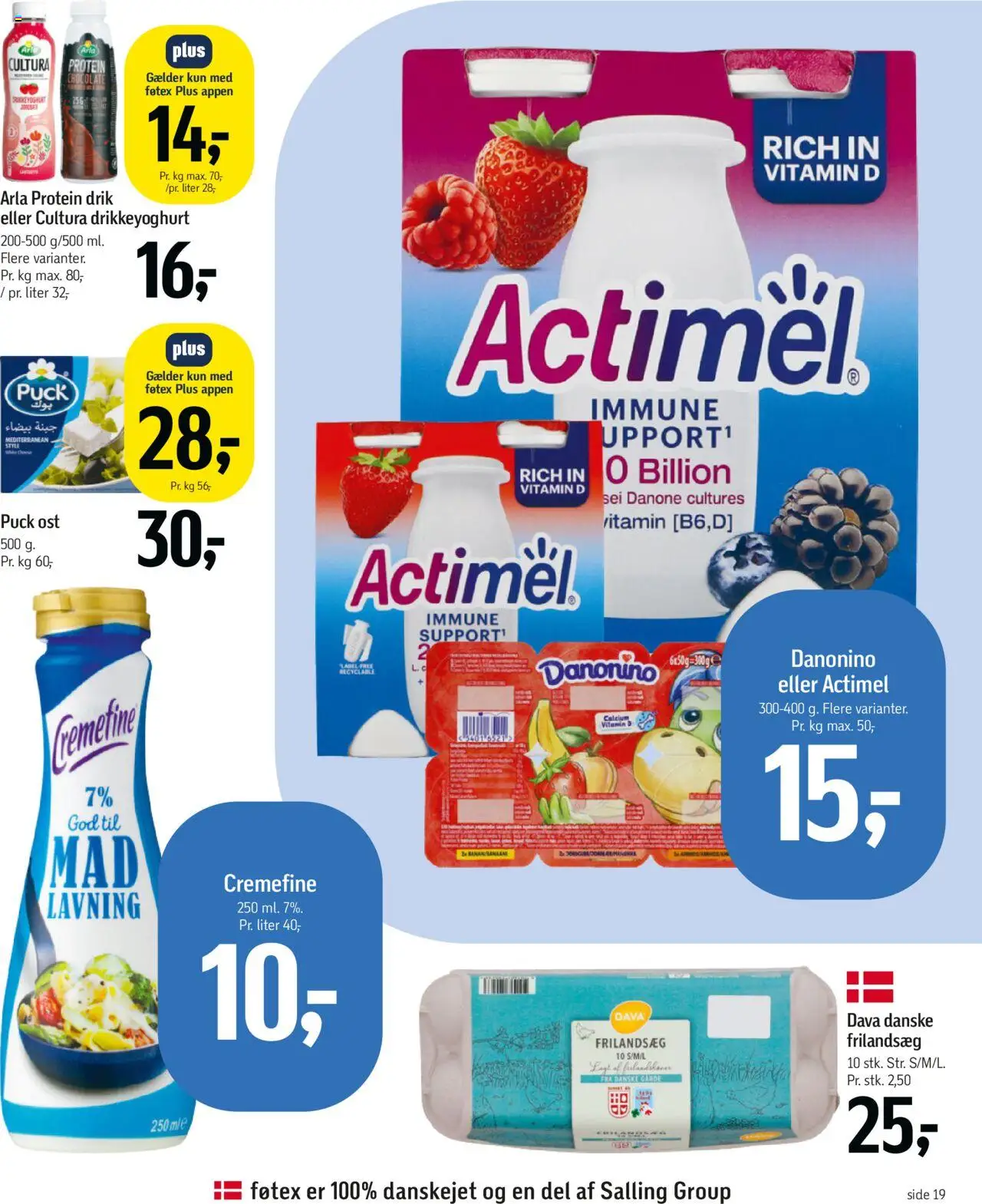 Føtex Tilbudsavis gyldig fra 15.08.2025 | Side: 29 | Produkter: Ost, Drikkeyoghurt