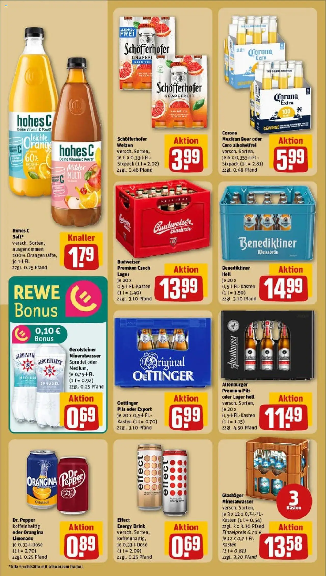 Rewe prospekt Grimmen	 - gültig ab dem 06.07.2025 | Seite: 22 | Produkte: Pils, Grapefruit, Budweiser, Gerolsteiner