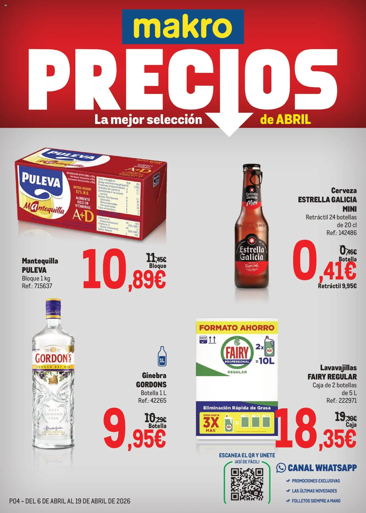 Makro Precios Canarias │ válido desde el 06.04.2026 | Página: 1 | Productos: Cerveza, Ginebra, Συσκευή ροής, Caja