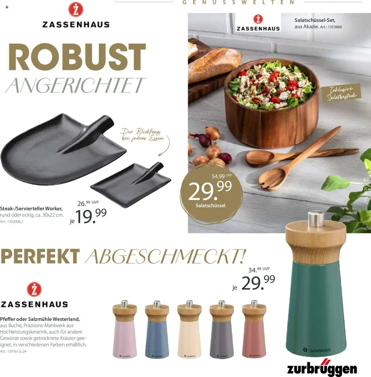 Zurbrüggen Lebenslust - gültig ab dem 01.04.2025 | Seite: 67 | Produkte: Gewürze, Pfeffer