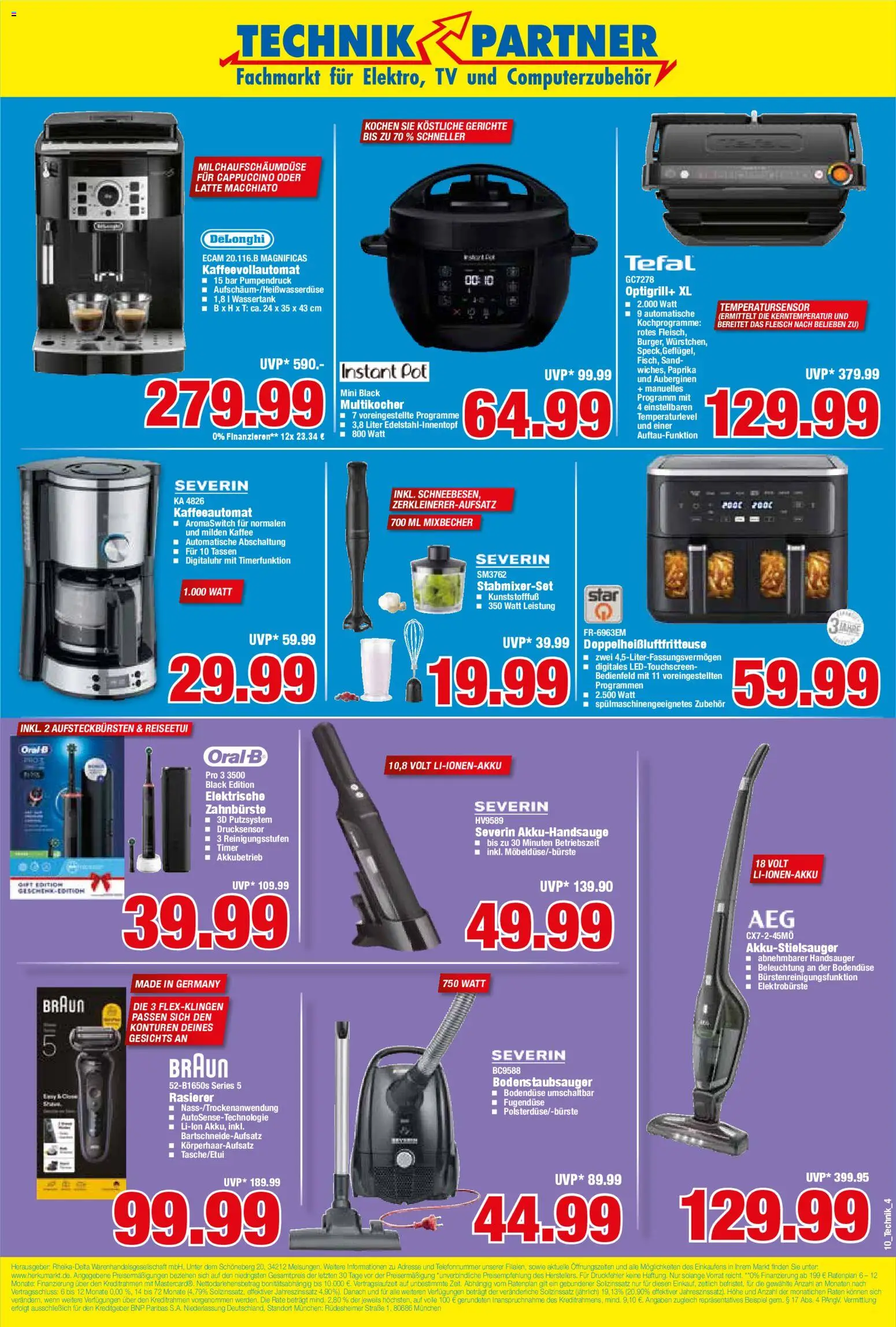 HERKULES Technik Partner – gültig ab 02.03.2026 | Seite: 4 | Produkte: Elektrische zahnbürste, Zahnbürste, Multikocher, TV