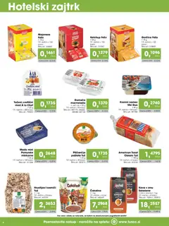 Tuš katalog akcije – veljaven od 07.02.2026 | Stran: 4 | Izdelki: Toast, Pašteta, Marmelada, Gorčica