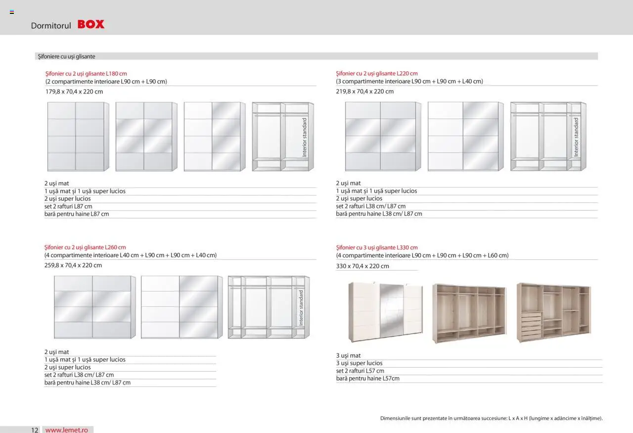 Noul catalog Lem’s – valabil de la 17.11.2023 | Pagină: 12 | Produse: Șifonier, Haine, Ușă