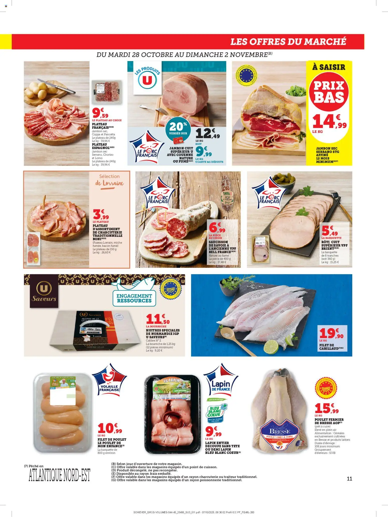 {H1} | Page: 11 | Produits: Lapin, Volaille, Huîtres, Céréales