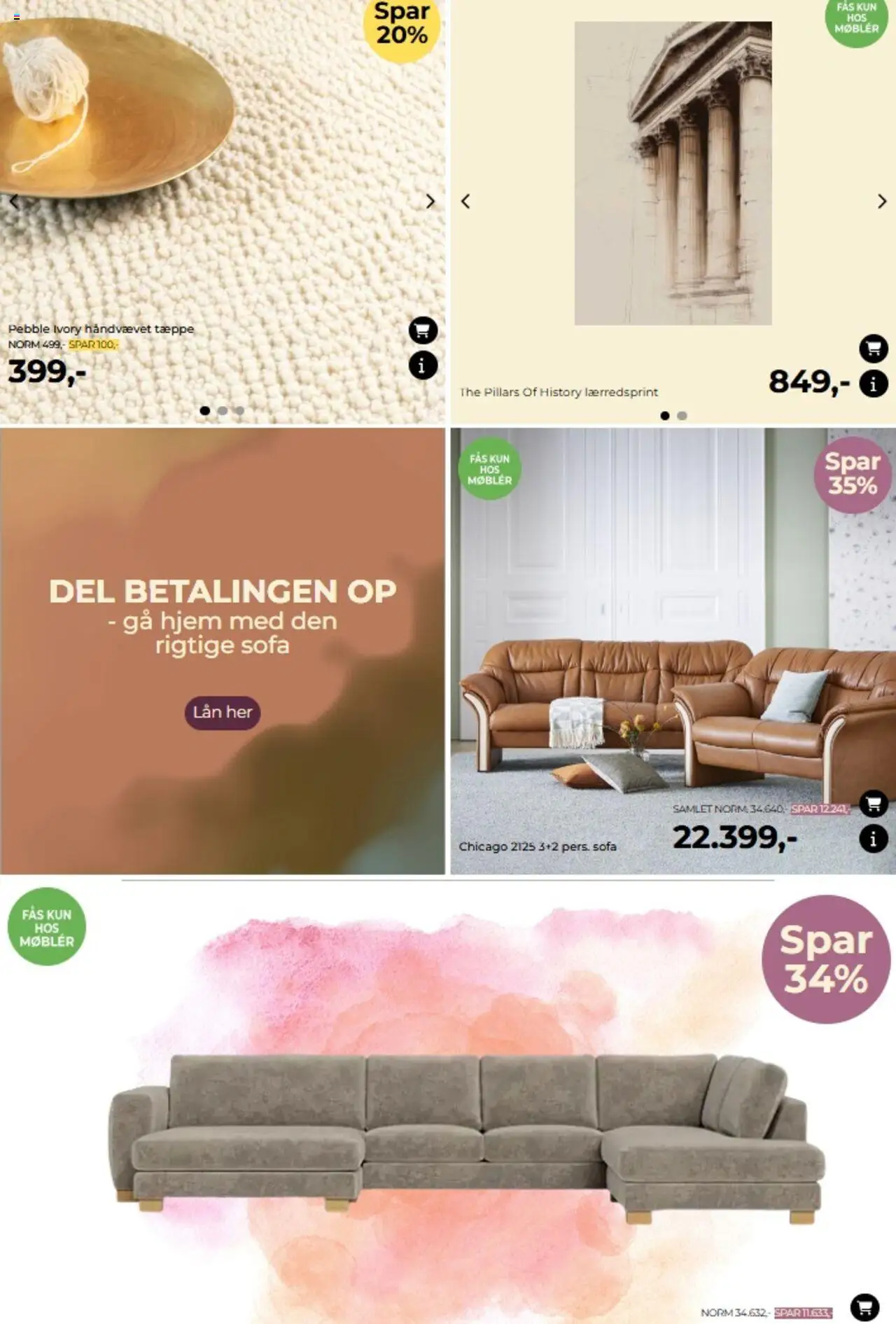 Møblér Tilbudsavis gyldig fra 28.08.2025 | Side: 5 | Produkter: Tæppe, Sofa