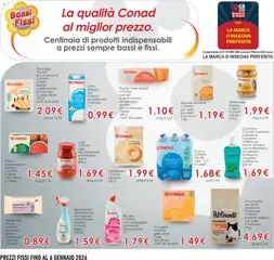 Anteprima del volantino Wc gel CONAD con candeggina profumata, disincrostante, 1 l valido a partire dal 19.11.2025 | Pagina: 7