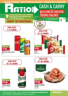 Náhled letáku Ratio leták od 01.04.2026