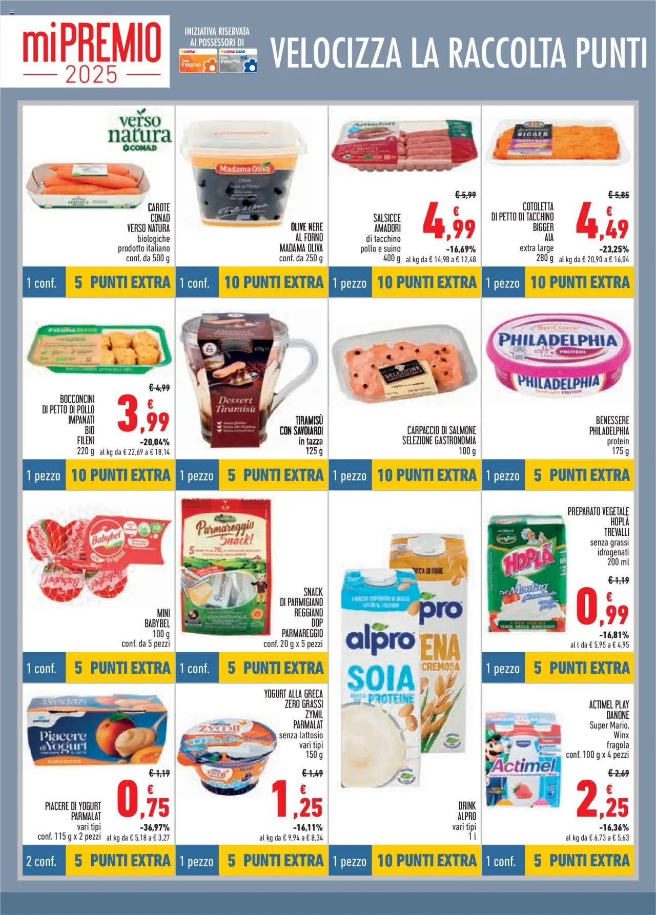 Volantino Conad del 10.09.2025 | Pagina: 8 | Prodotti: Olive, Forno, Parmigiano reggiano, Savoiardi