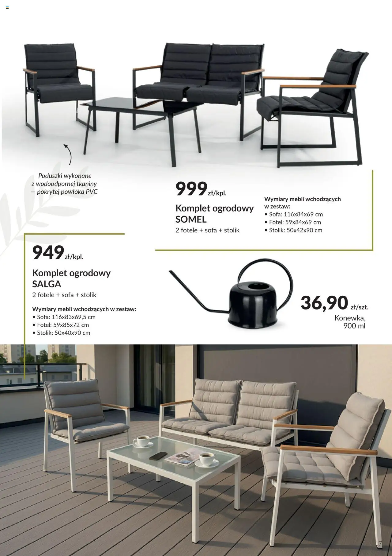 Salony Agata Gazetka - Ogród od 26.05.2025 | Strona: 17 | Produkty: Sofa, Fotel
