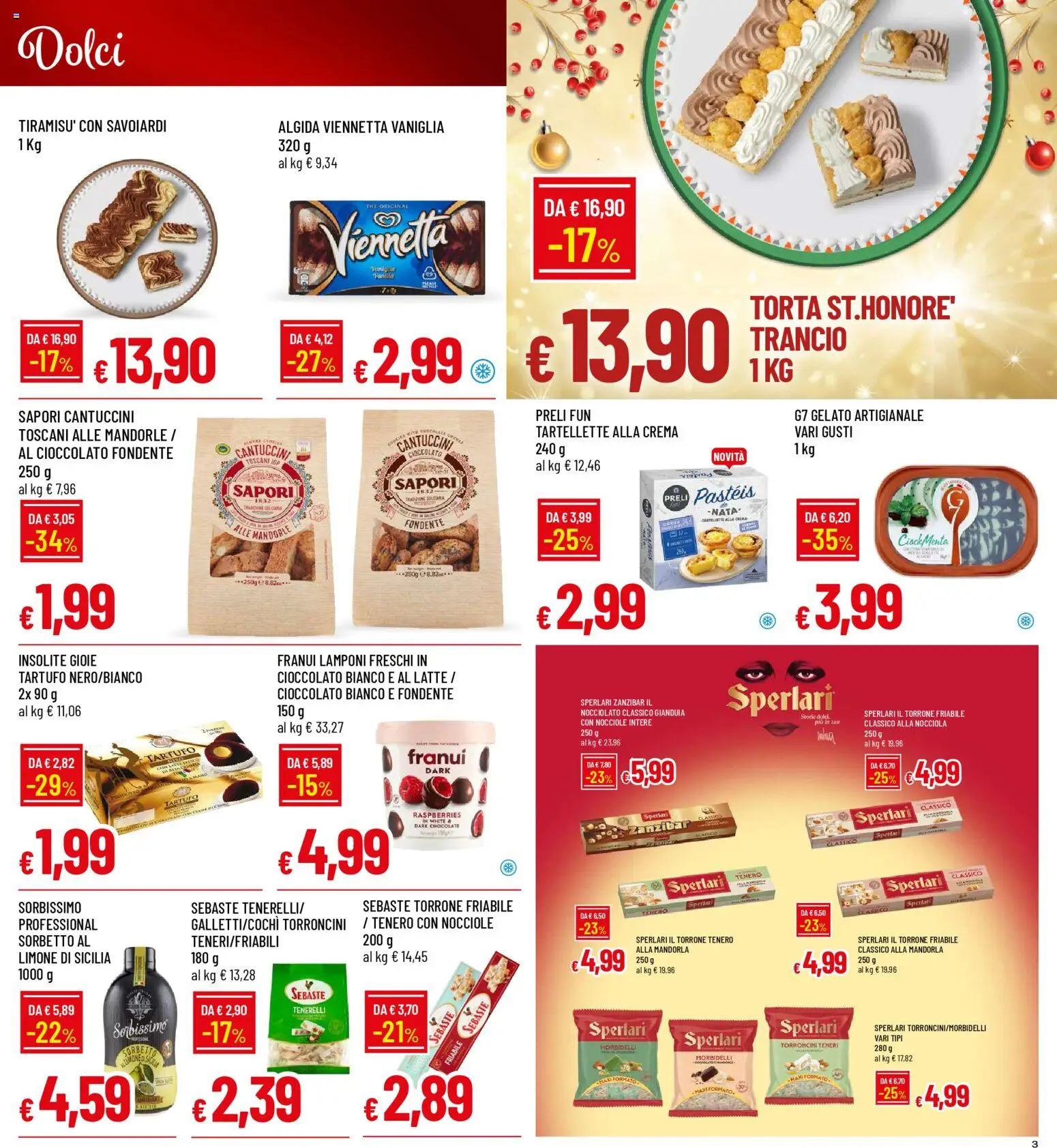 Volantino Galassia del 15.12.2025 | Pagina: 3 | Prodotti: Cioccolato, Lamponi, Latte, Limone