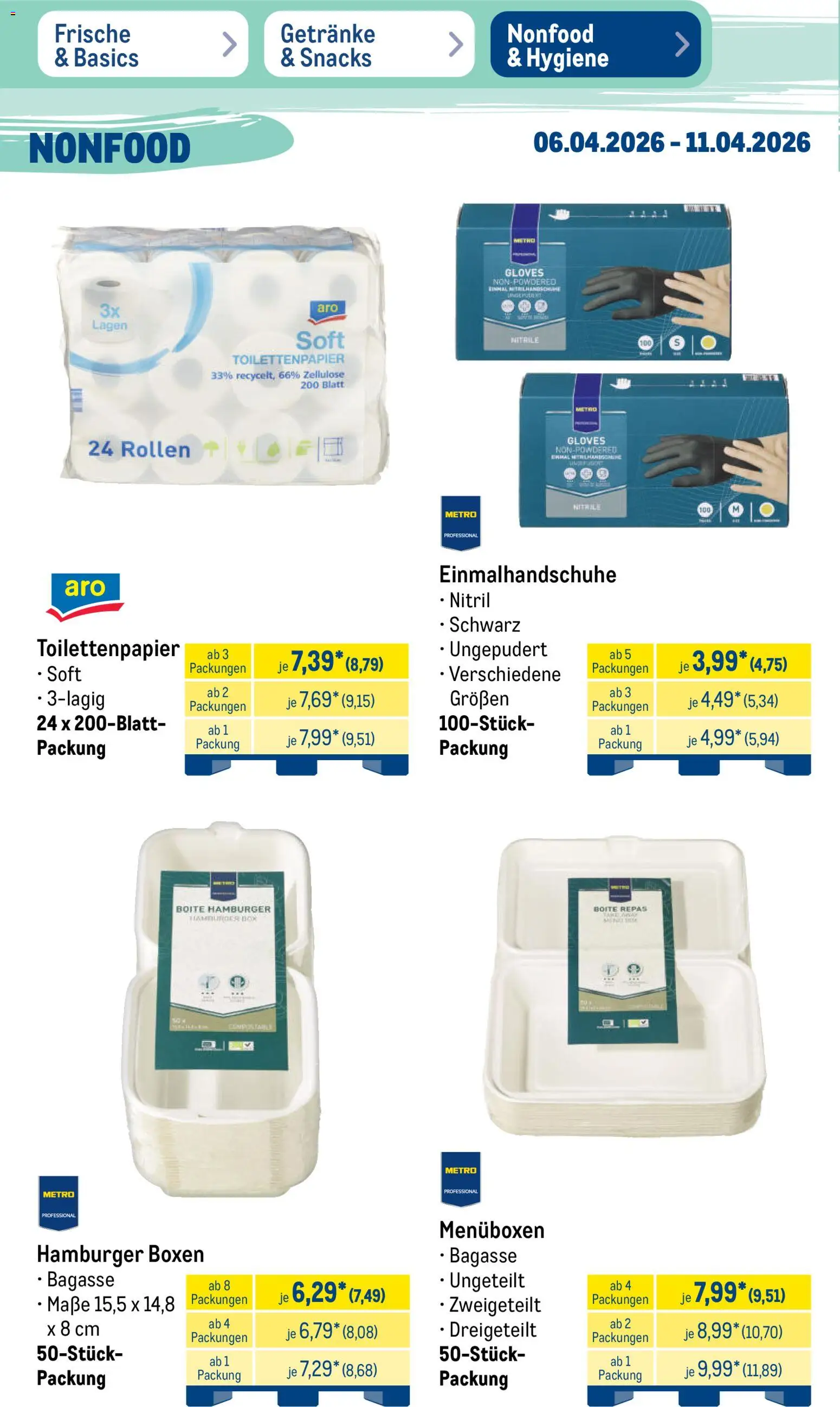 Metro Prospekt 	 – gültig ab 06.04.2026 | Seite: 42 | Produkte: Toilettenpapier