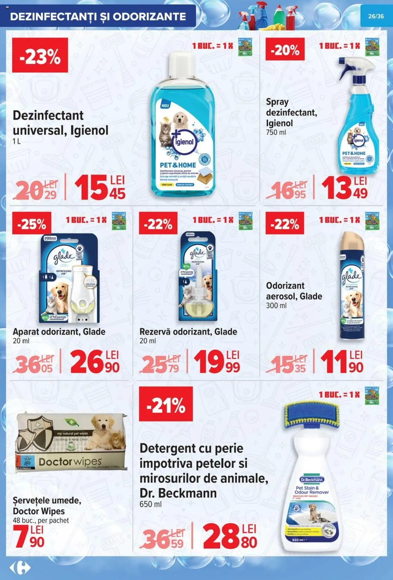 Noul catalog Carrefour – valabil de la 01.10.2025 | Pagină: 27 | Produse: Parfum, Perie, Detergent, Spray dezinfectant