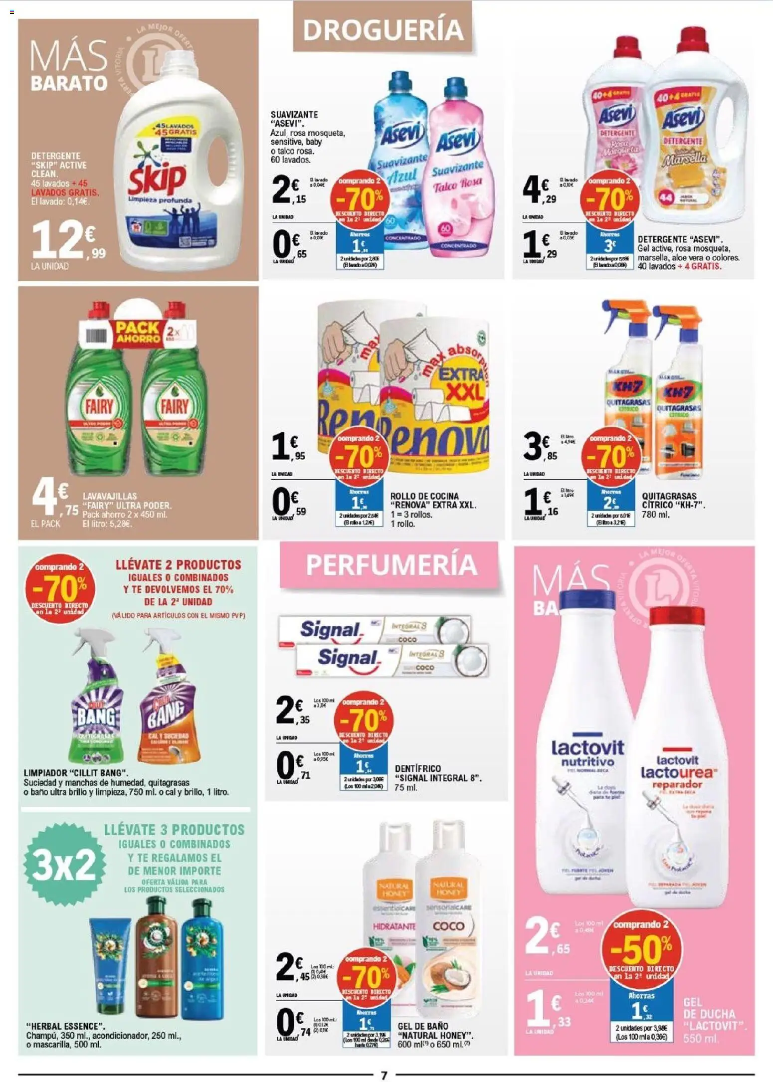 E.Leclerc Black Friday │ válido desde el 26.11.2025 | Página: 7 | Productos: Detergente, Τυρόπιτα, Suavizante, Baño