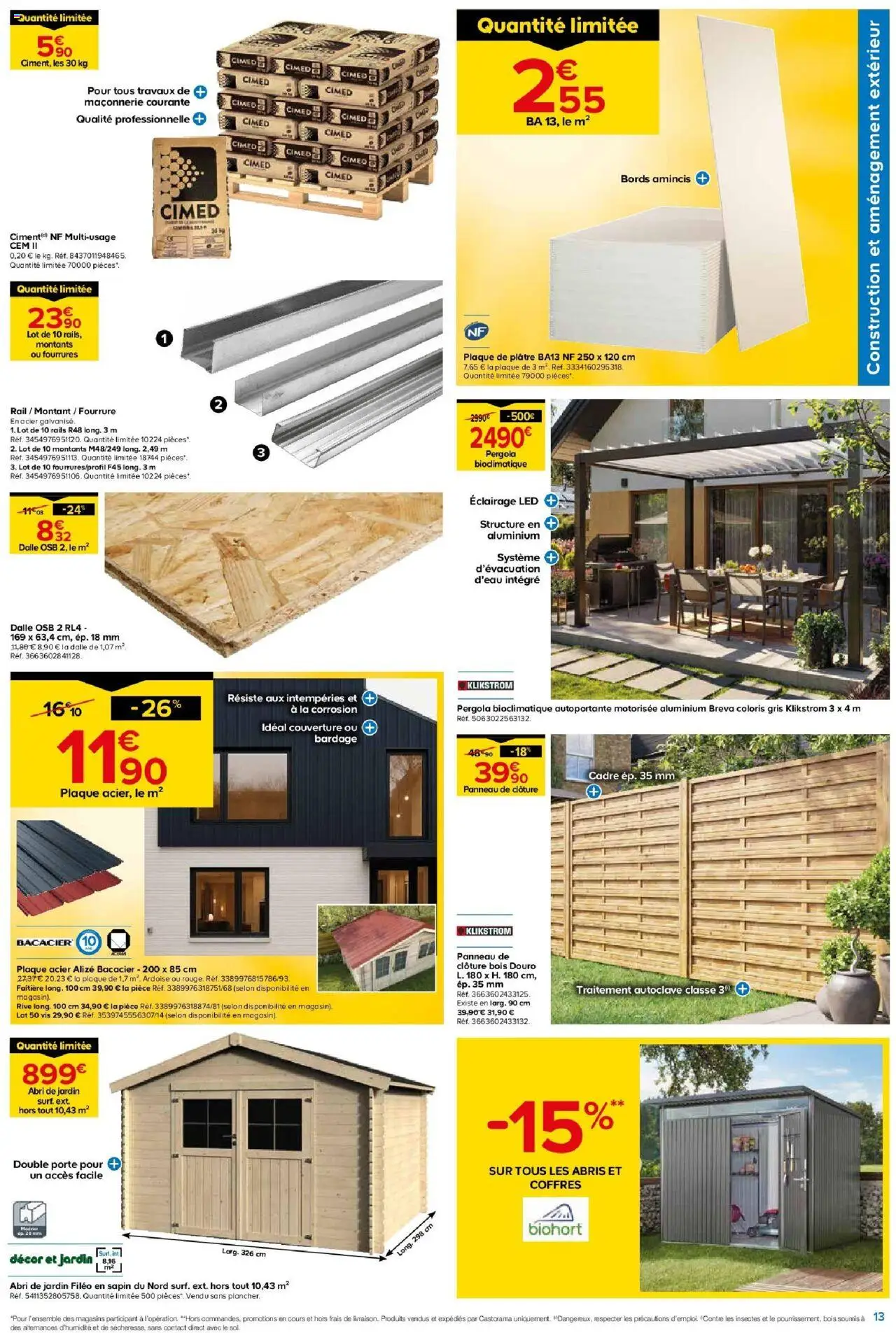  | Page: 13 | Produits: Porte, Clôture, Couverture, Pergola