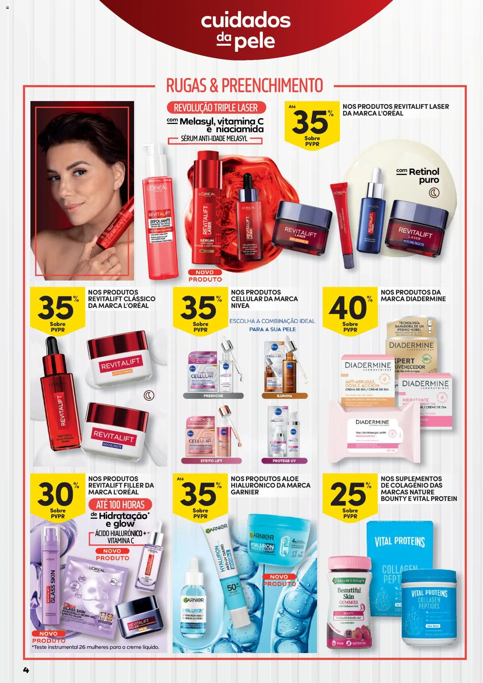 Continente Beleza Inspira-te na verdadeira beleza │ válido de 21.04.2026 | Página: 4 | Produtos: Sérum, Vitamina c, Creme