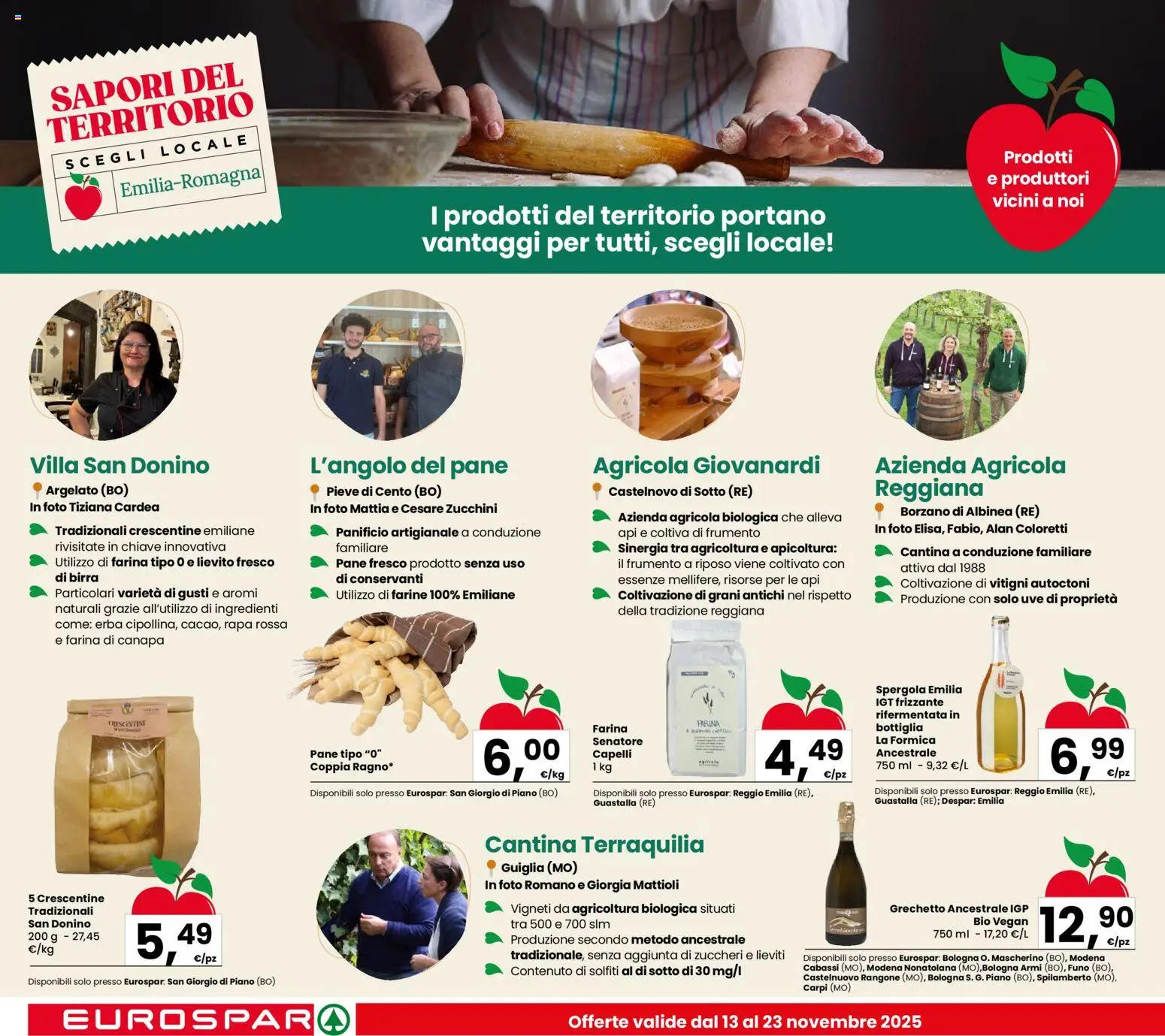 Volantino Eurospar del 13.11.2025 | Pagina: 10 | Prodotti: Pane, Birra, Farina, Bottiglia