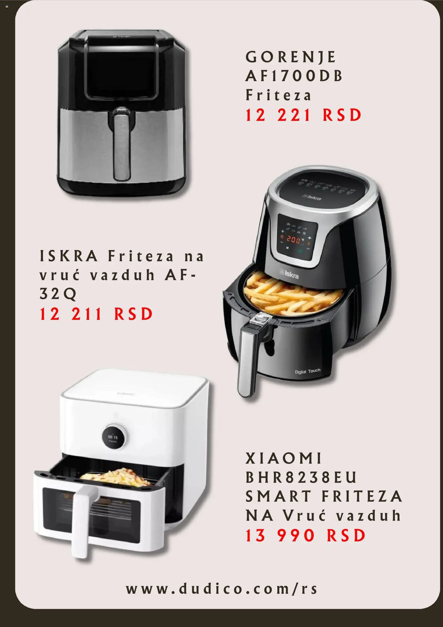 Dudi co. katalog - važi od 10.03.2026 | Strana: 2 | Proizvode: Xiaomi, Friteza