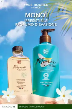 Anteprima del volantino Yves Rocher Catalogo Monoi valido a partire dal 31.07.2025