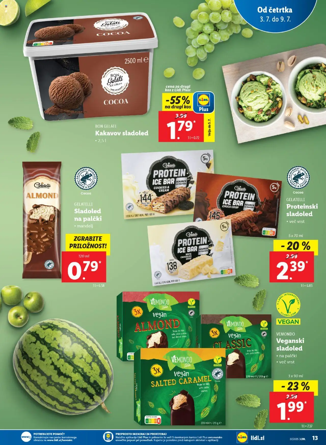 Lidl - Maribor │ velja od 03.07.2025 | Stran: 17 | Izdelki: Kos, Sladoled