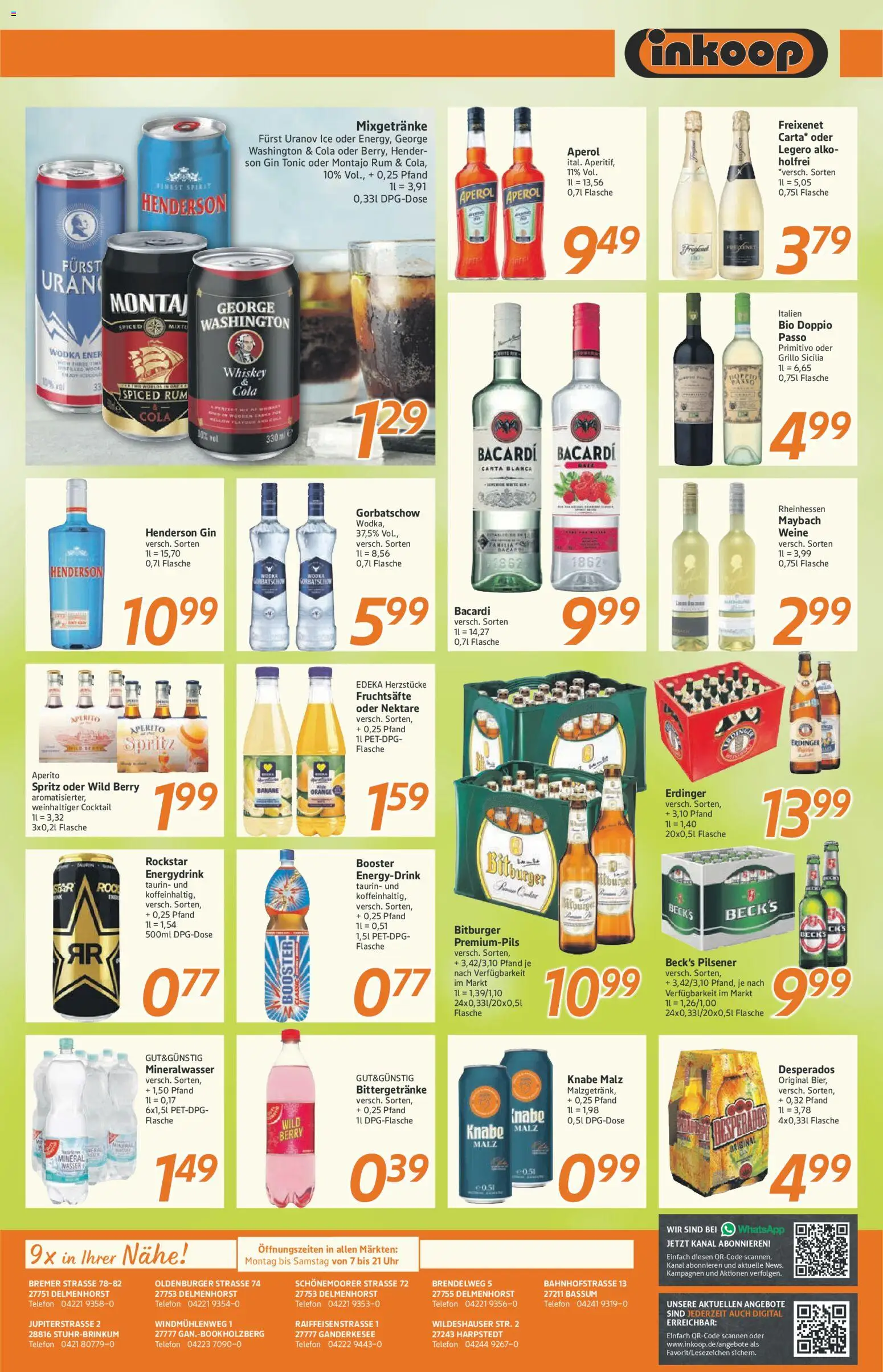 Inkoop Prospekt 	 – gültig ab 12.01.2026 | Seite: 7 | Produkte: Erdinger, Doppio Passo, Wodka gorbatschow, Uhr
