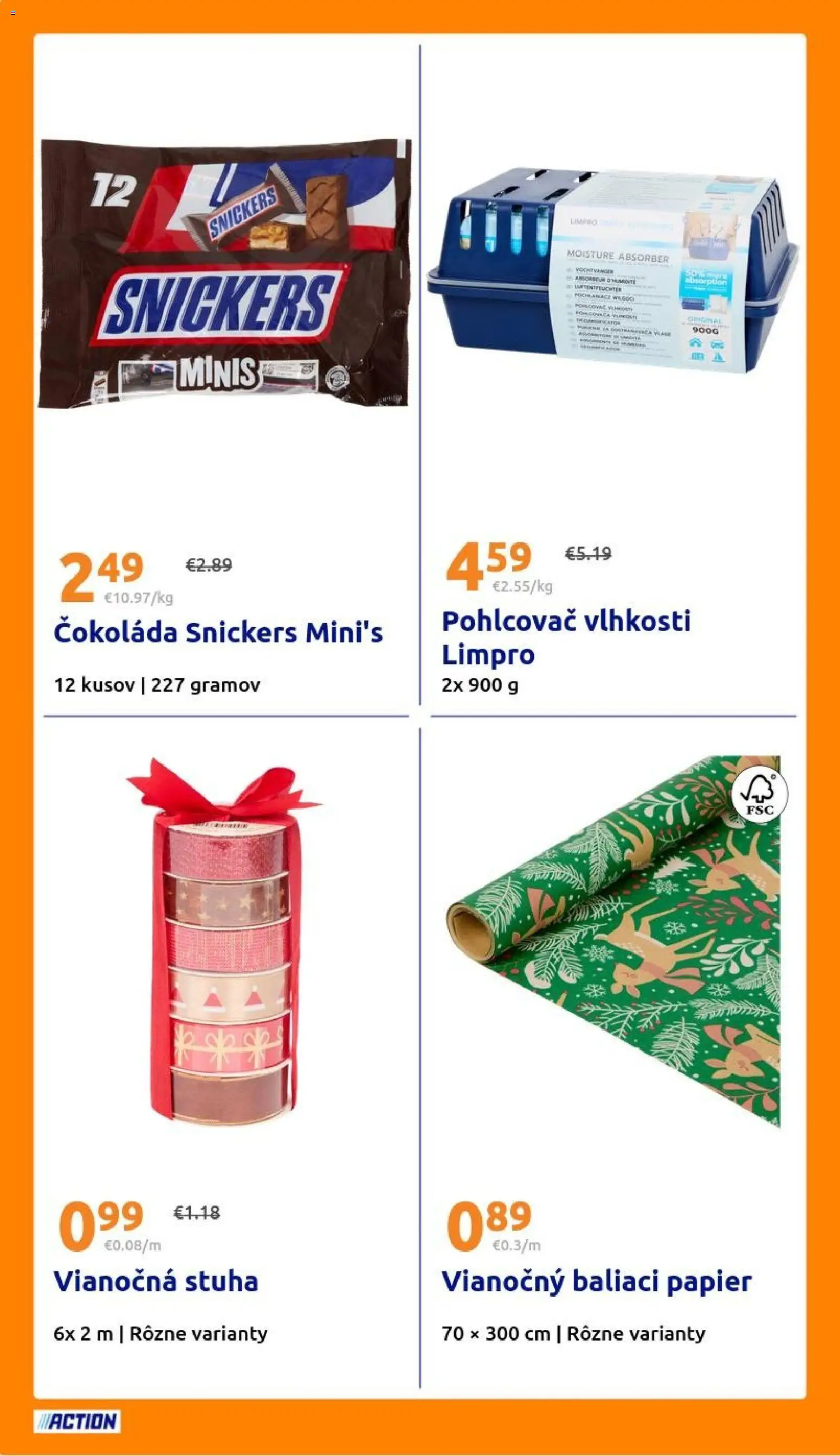 Nové Action akcie – leták je platný od 10.12.2025 | Strana: 22 | Produkty: Pohlcovač vlhkosti, Čokoláda