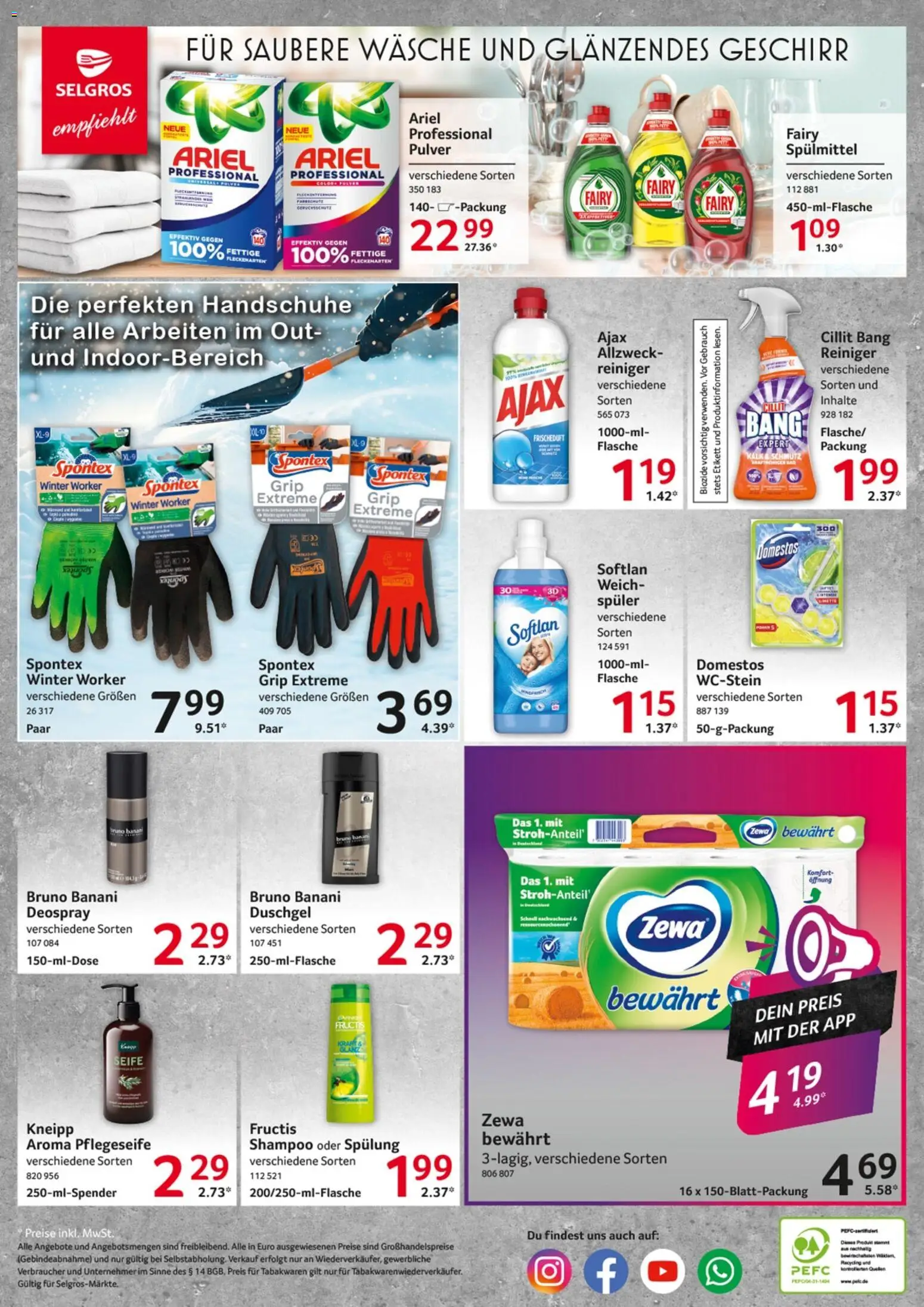 Selgros Prospekt 	 – gültig ab 13.11.2025 | Seite: 28 | Produkte: Zewa, Shampoo, Seife, Deospray