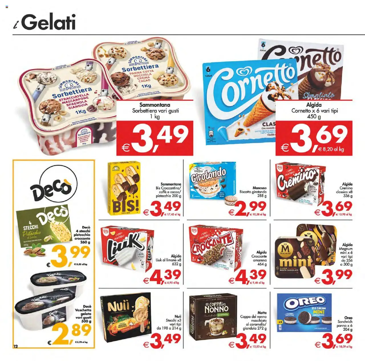 Volantino Decò del 22.08.2025 | Pagina: 13 | Prodotti: Crema, Panna, Nocciole, Stracciatella