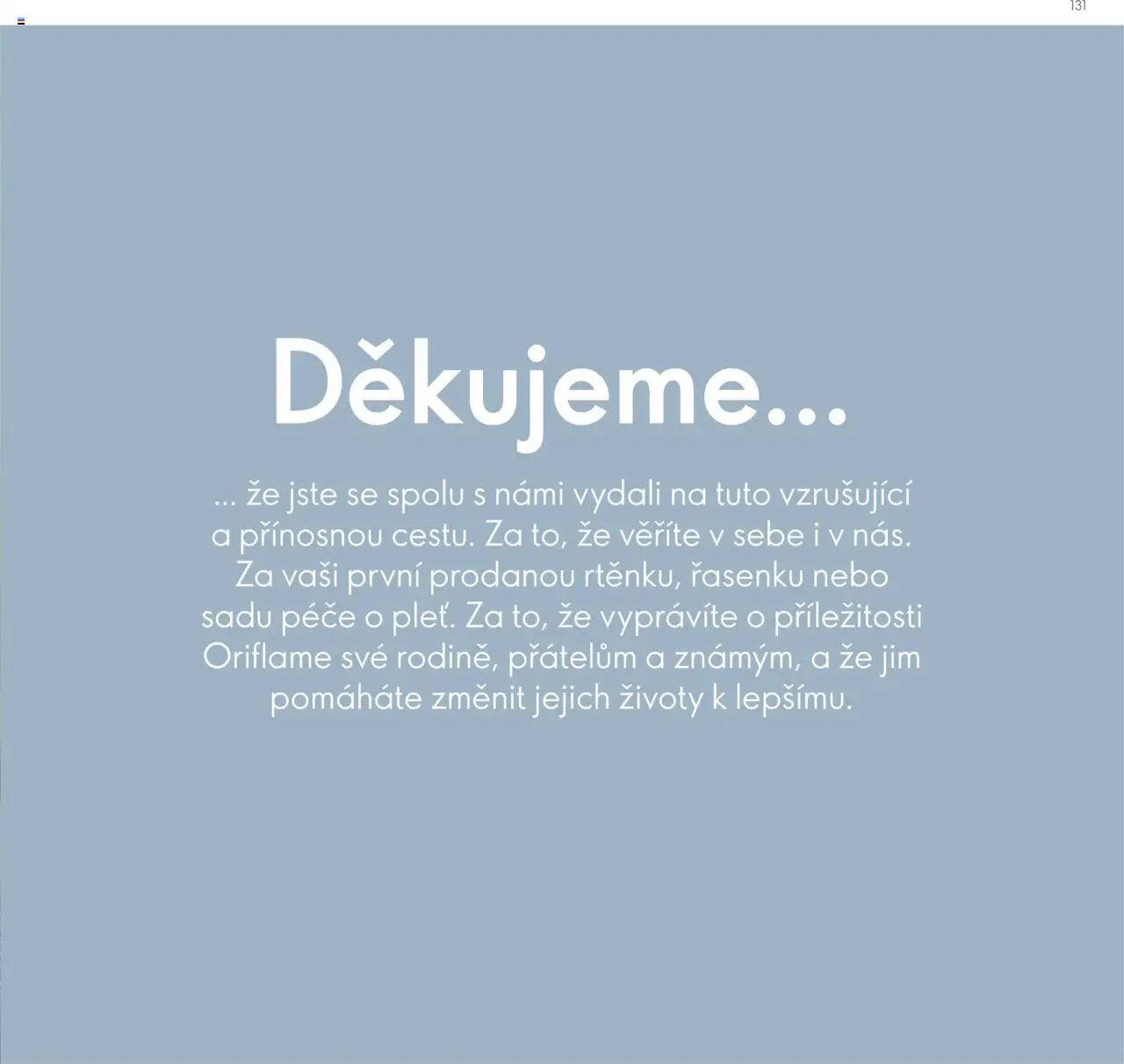Oriflame katalog Plán odměn pro Brand Partnery od 10.04.2025 | Strana: 131