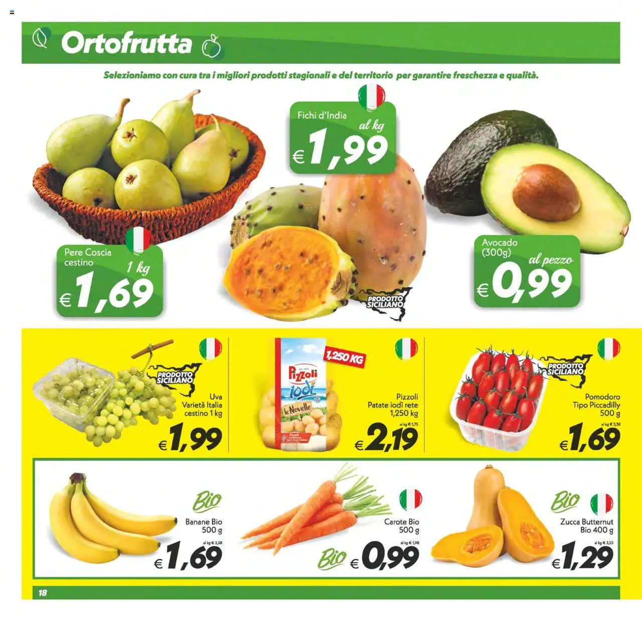 Volantino SuperConveniente del 22.08.2025 | Pagina: 18 | Prodotti: Pomodoro, Carote, Zucca, Cestino