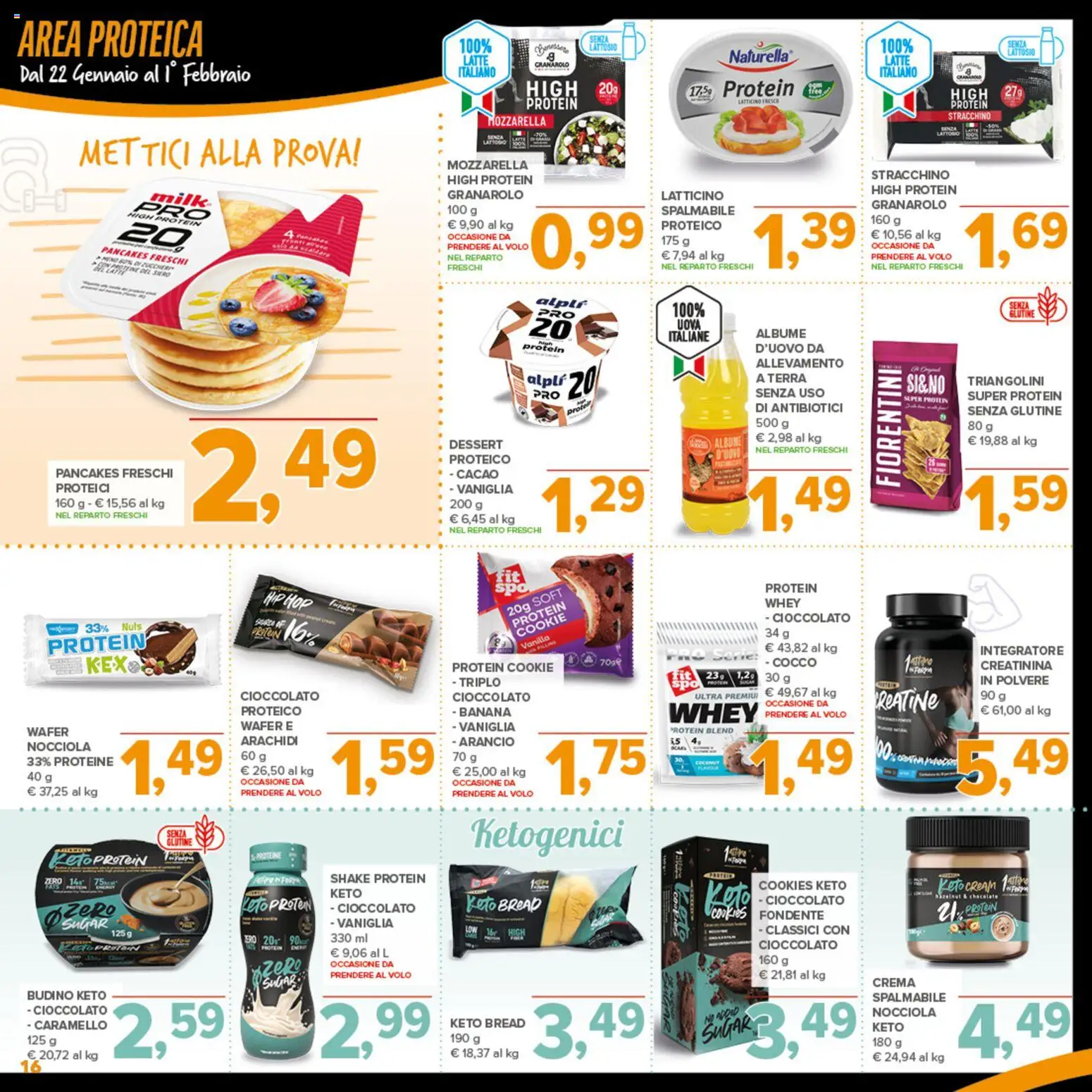 Volantino Todis del 22.01.2026 | Pagina: 16 | Prodotti: Crema, Cioccolato, Stracchino, Cacao