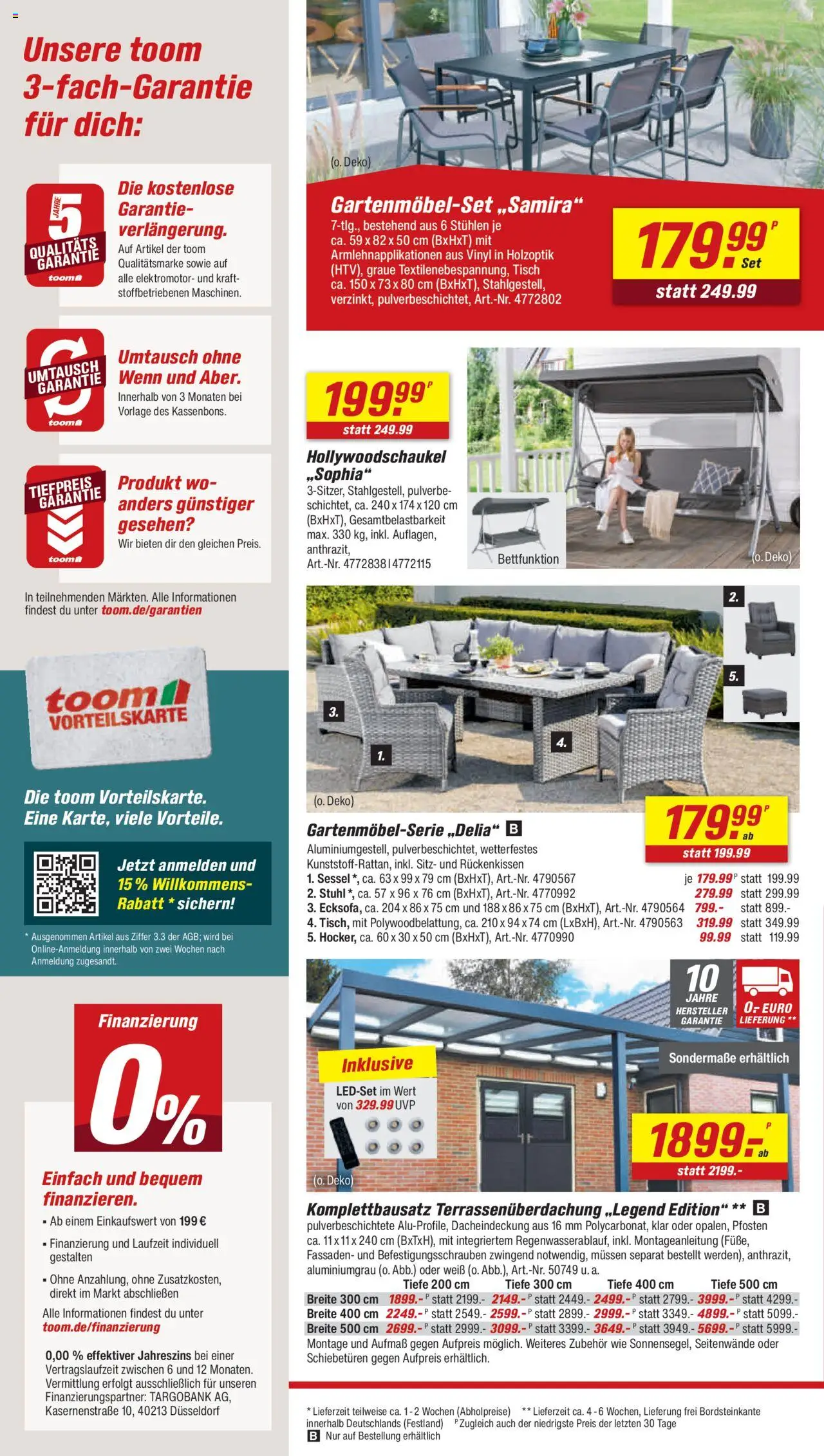 Toom Baumarkt  Prospekt - gültig ab dem 12.07.2025 | Seite: 2 | Produkte: Sessel, Tisch, Stuhl