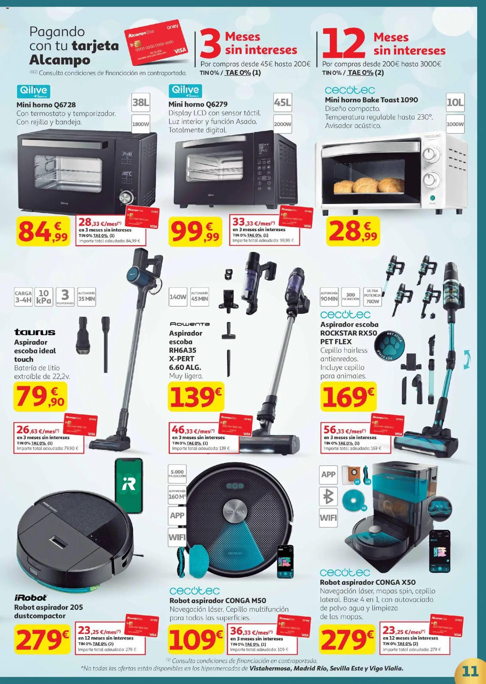 Alcampo - Canarias │ válido desde el 18.12.2025 | Página: 11 | Productos: Horno, Robot, Navegación, Batería