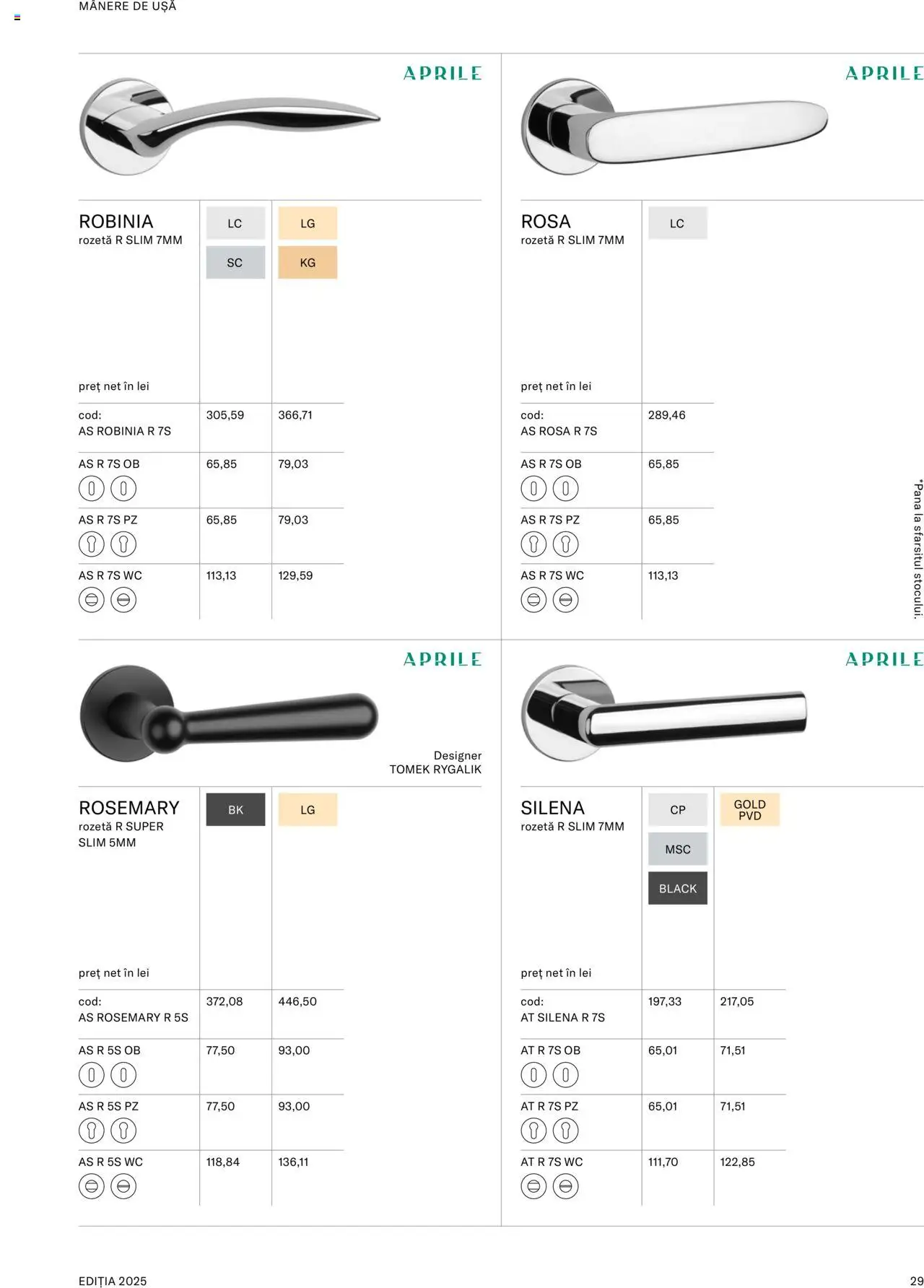 Noul catalog Proges – valabil de la 08.09.2025 | Pagină: 31 | Produse: Ușă