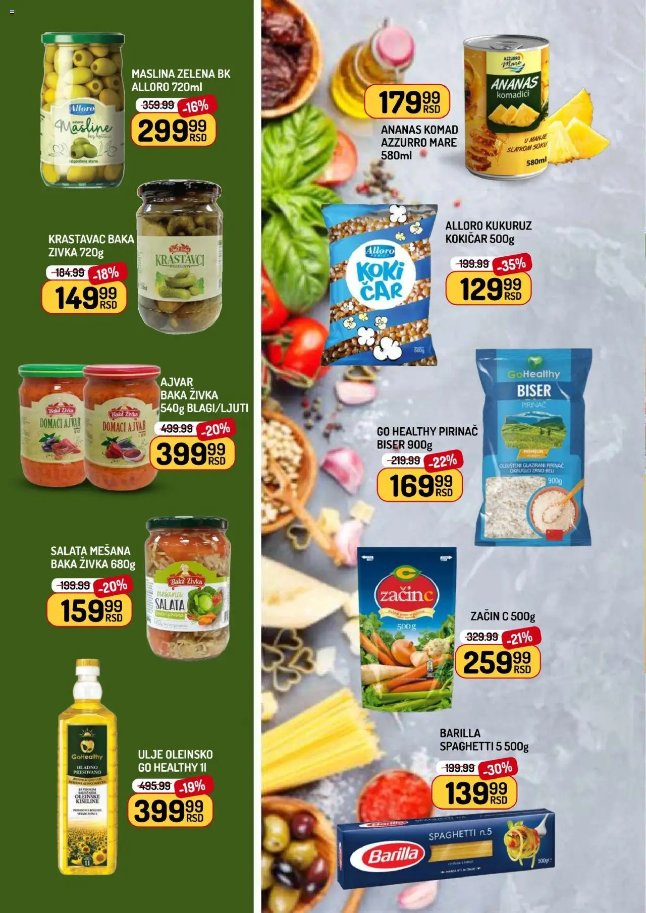 Aman katalog - važi od 10.10.2025 | Strana: 4 | Proizvode: Krastavac, Masline, Kukuruz, Pirinač