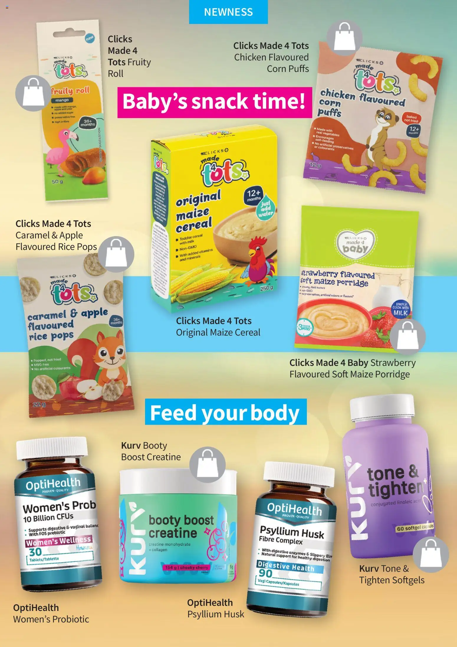 New Clicks catalogue – valid from 01.12.2025 | Page: 11 | Products: Corn, Chicken, Preservative, Mango