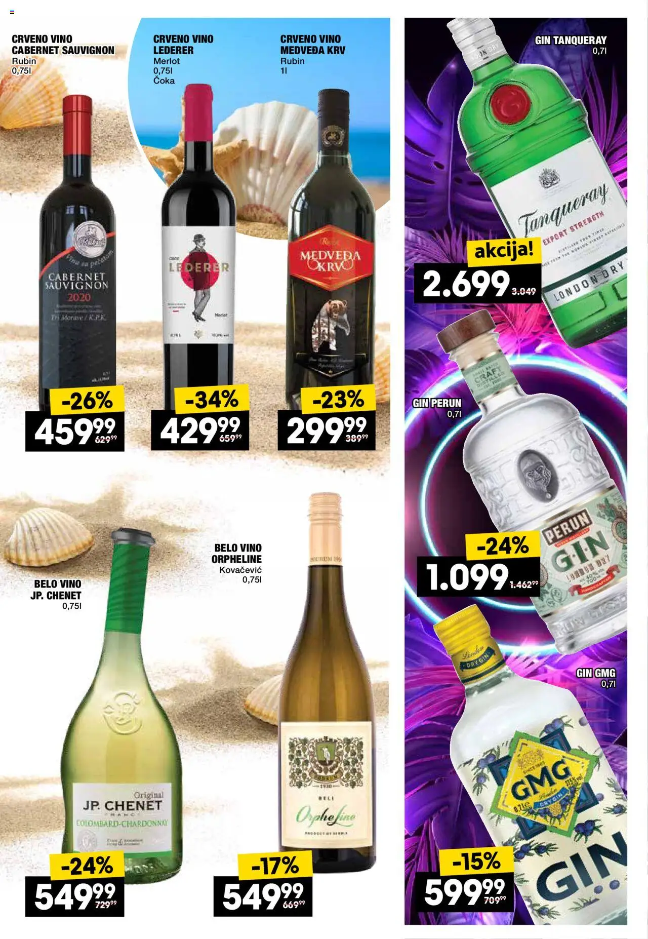 Idea katalog - važi od 05.06.2025 | Strana: 39 | Proizvode: Crveno vino, Dry gin, Belo vino, Gin