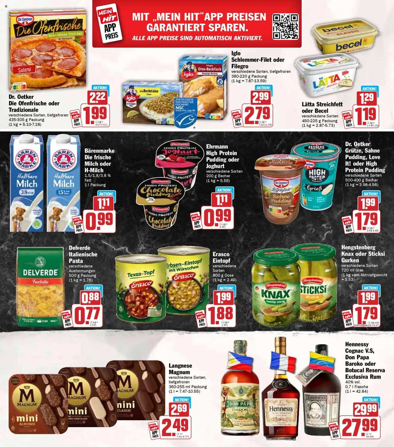 HIT - Hessen – gültig ab 27.10.2025 | Seite: 18 | Produkte: Langnese, Iglo, Pasta, Salami