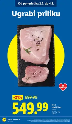 Sveži svinjski but, Komad, Cca 1 kg; 1 kg - pregled Lidl kataloga - važi od 29.01.2026 | Strana: 10 | Proizvode: Svinjski but