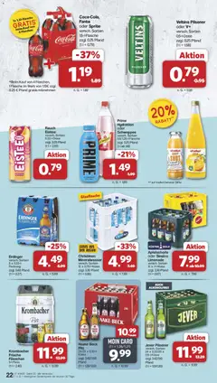 Famila Nordwest Prospekt 	 ab 02.02.2026 gültig | Seite: 22 | Produkte: Pils, Schweppes, Mineralwasser, Krombacher